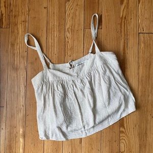 Abercrombie Linen Crop Top
